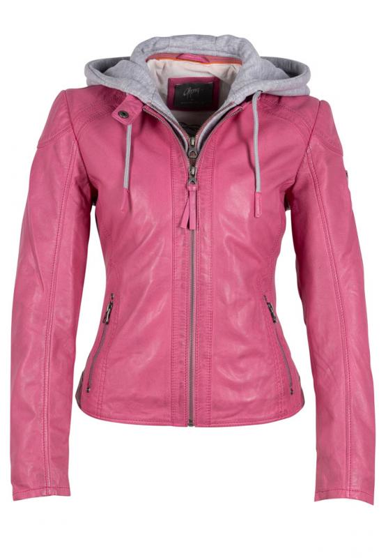 April pink Biker Lederjacke für Damen von MAURITIUS 