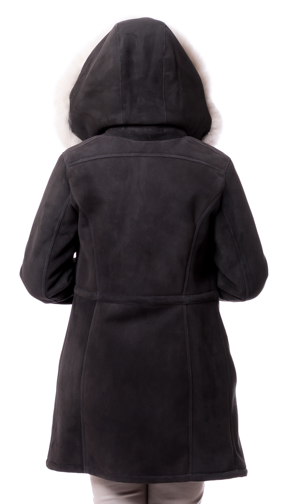 Neusiedl-21771 St. Moritz anthrazit Damen Lammfell Parka von TRENDZONE