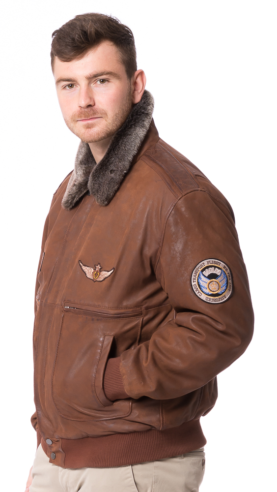 Laslo brauner Piloten Blouson von MADDOX