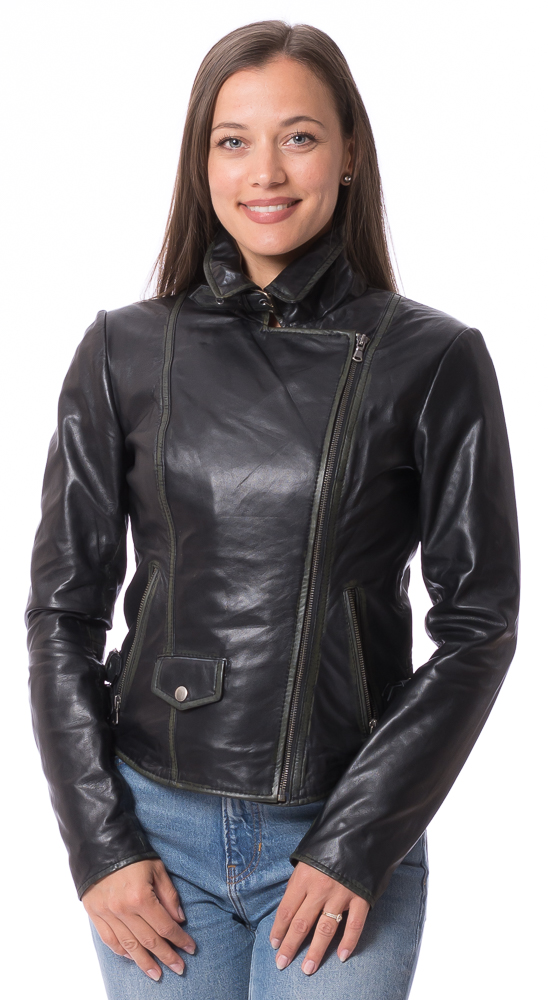 Olga schwarz used Damen Lederjacke von TRENDZONE Olga schwarz used Damen Lederjacke von TRENDZONE