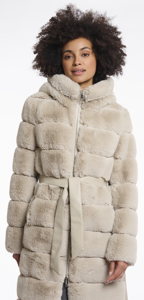 Bridget birch Fake Fur Mantel von RINO&PELLE