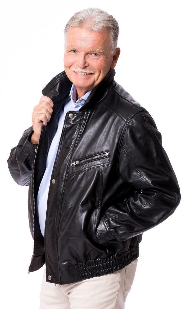 Renzo schwarz Blouson Lammnubuk Leder schwarz von TRENDZONE