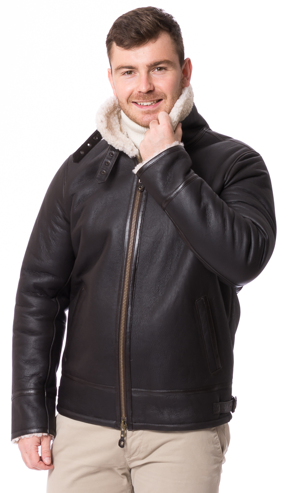 Bill jacket für Herren aus gewachsenen Lammfell von ROCKANDBLUE