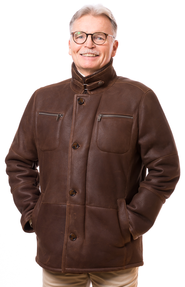 Harry braun Herren Lammfelljacke von TRENDZONE