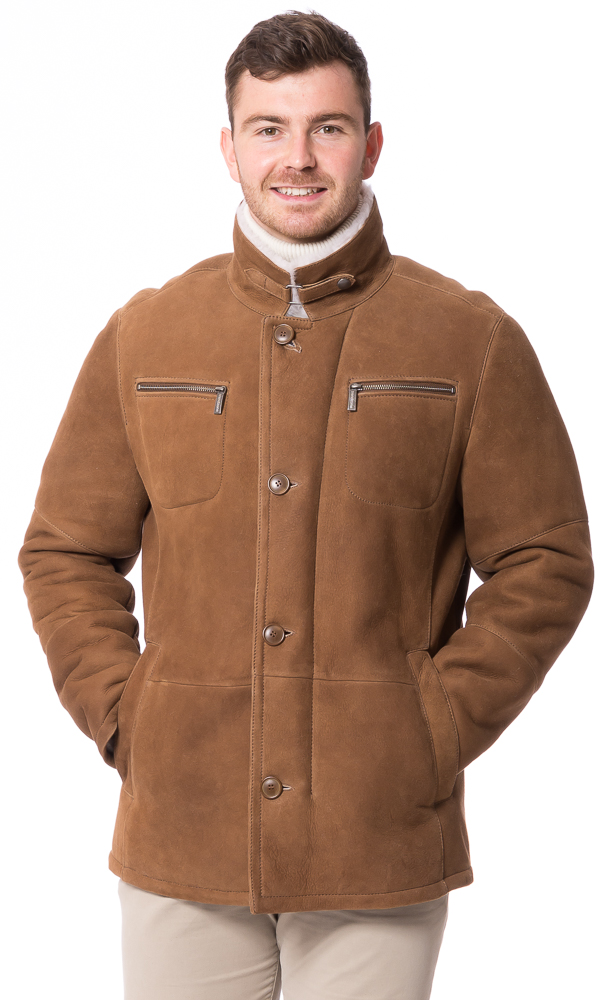 Harry cognac Lammfell Jacke für Herren von TRENDZONE