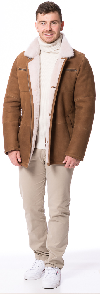 Harry cognac Lammfell Jacke für Herren von TRENDZONE