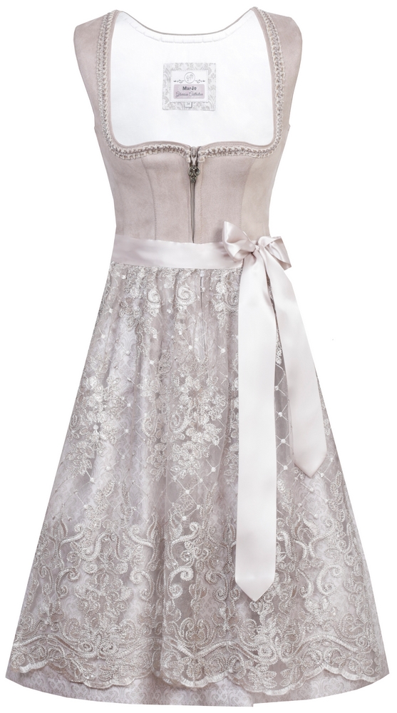 Gabi 65 taupe puder  Dirndl von Marjo