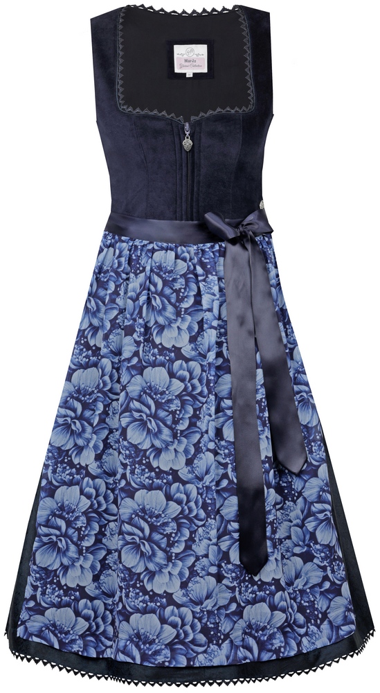 Pullach 65 marine Dirndl von Marjo