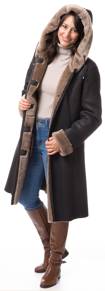 Cristina-141385d4711eeea307 Alex 2D braun Nappalan Mantel für Damen von TRENDZONE