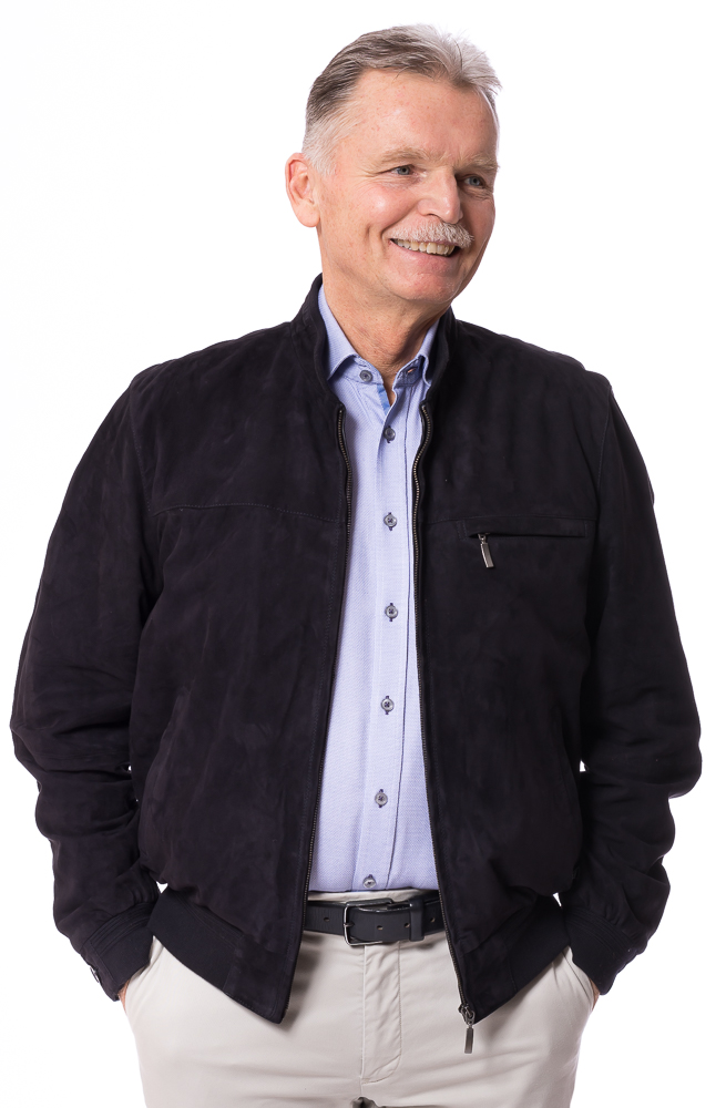 Jupp marine Herren Velourleder Blouson von MADDOX