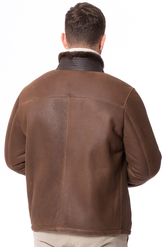 Franco whisky Lammfelljacke für Herren von TRENDZONE