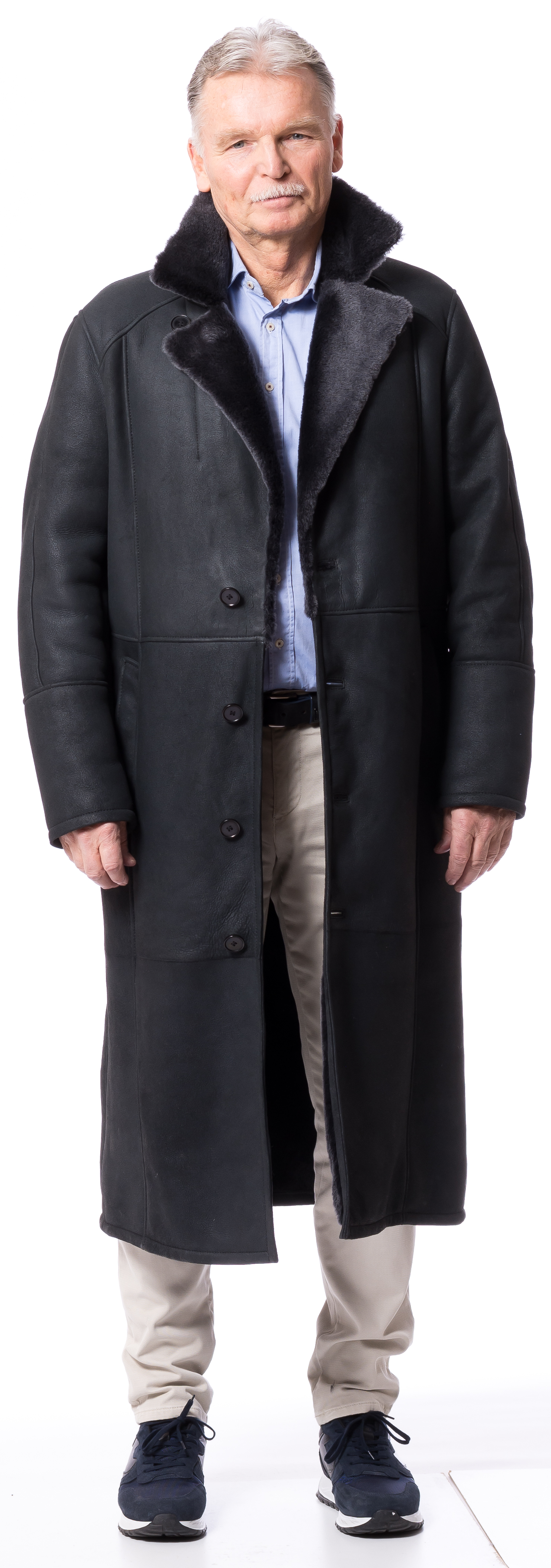 Stan 125 anthrazit Herren Lammfellmantel von TRENDZONE