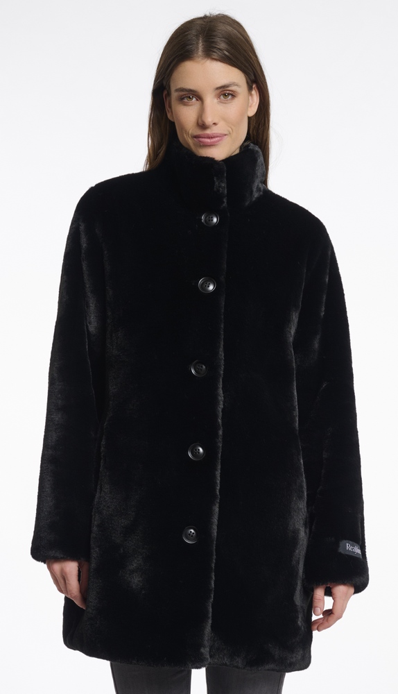 Nonna black fake fur Jacke von RINO&PELLE 