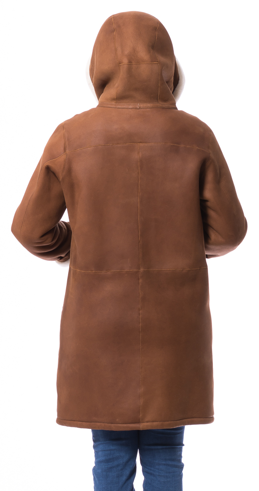 Anne 90 cognac Lammfelljacke für Damen von TRENDZONE