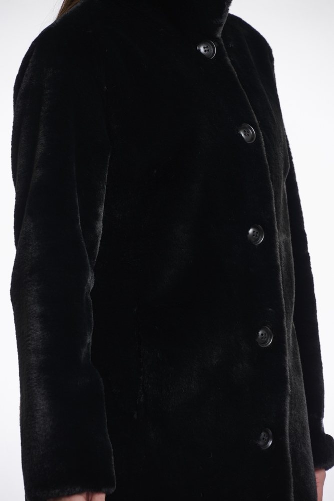 Nonna black fake fur Jacke von RINO&PELLE 