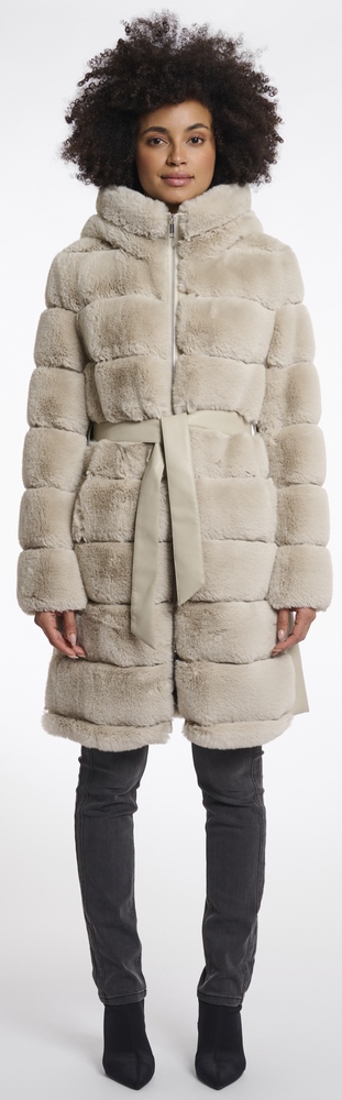 Bridget birch Fake Fur Mantel von RINO&PELLE