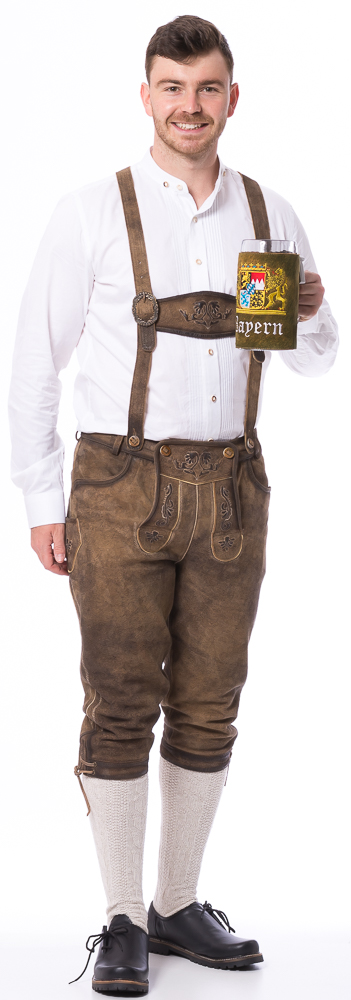 Tegernsee sand-braun Herren Kniebundhose von FISCHER TRACHT