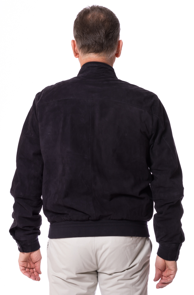 Jupp marine Herren Velourleder Blouson von MADDOX