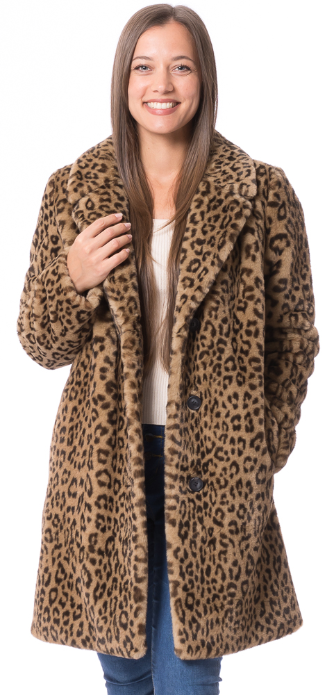 Diddi leo  faux fur velvety Webpelz Mantel von ROCKANDBLUE