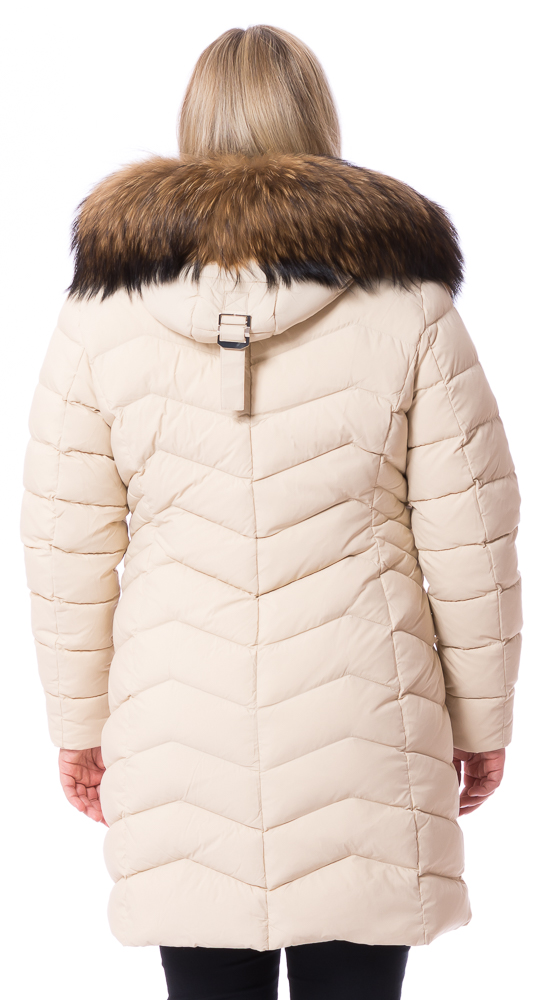 Trish beige Daunen Winter Jacke von ROCKANDBLUE 