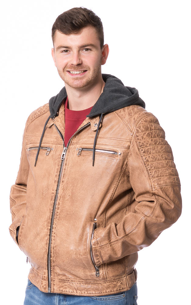 Chicago camel Lederjacke für Herren von MADDOX