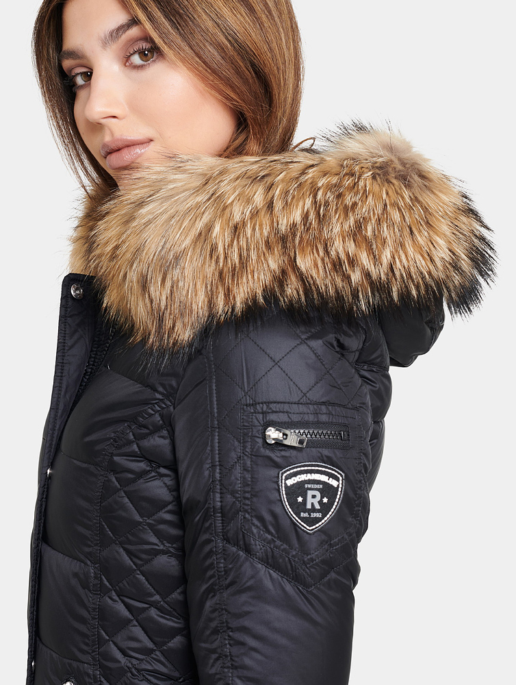 Beam Mid Daunenjacke schwarz von ROCKANDBLUE