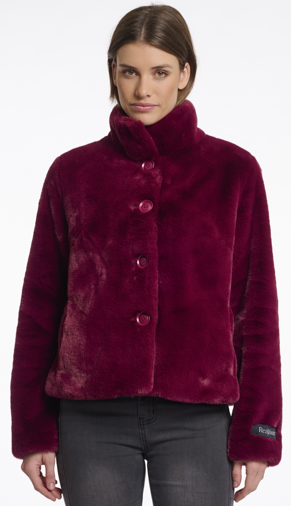 Vie sugar plum Webfell Jacke von RINO&PELLE 