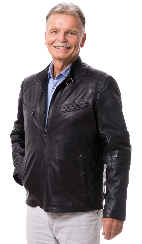 Belfort schwarz Herren Lederjacke von TRENDZONE