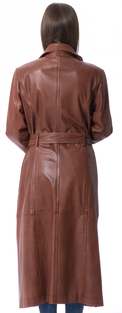 Sally 120 whisky langer Mantel für Damen von TRENDZONE