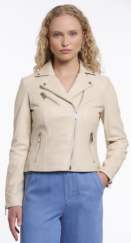 Ghost birch Biker Lederjacke von RINO PELLE