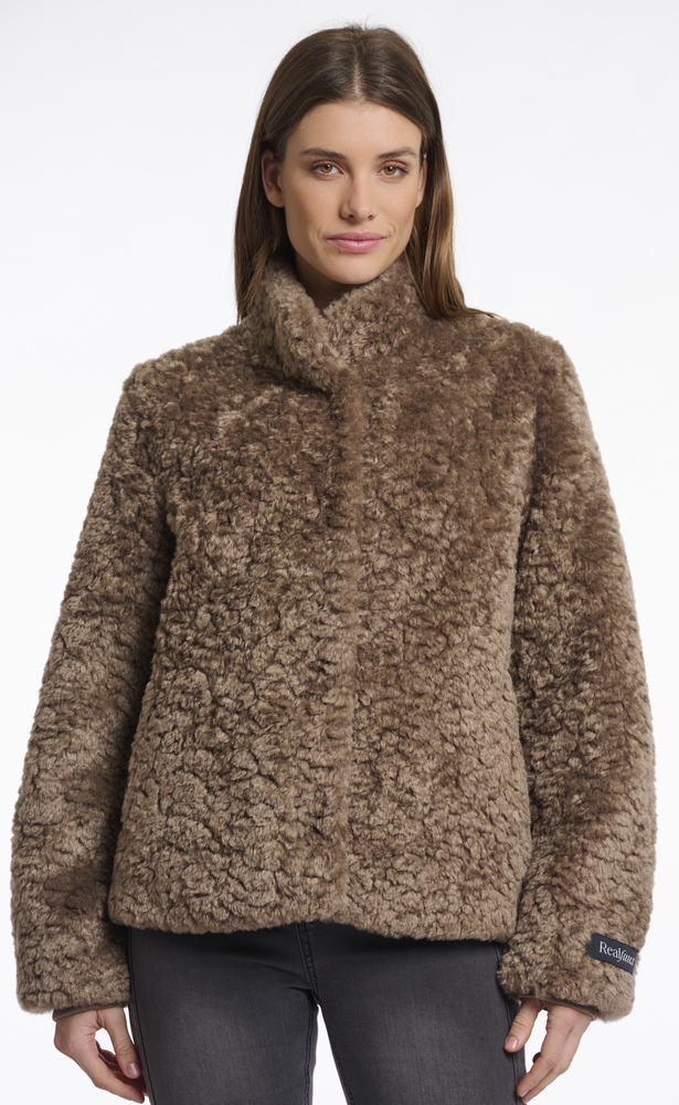 Kion toffee Webpelz Jacke von RINO&PELLE 