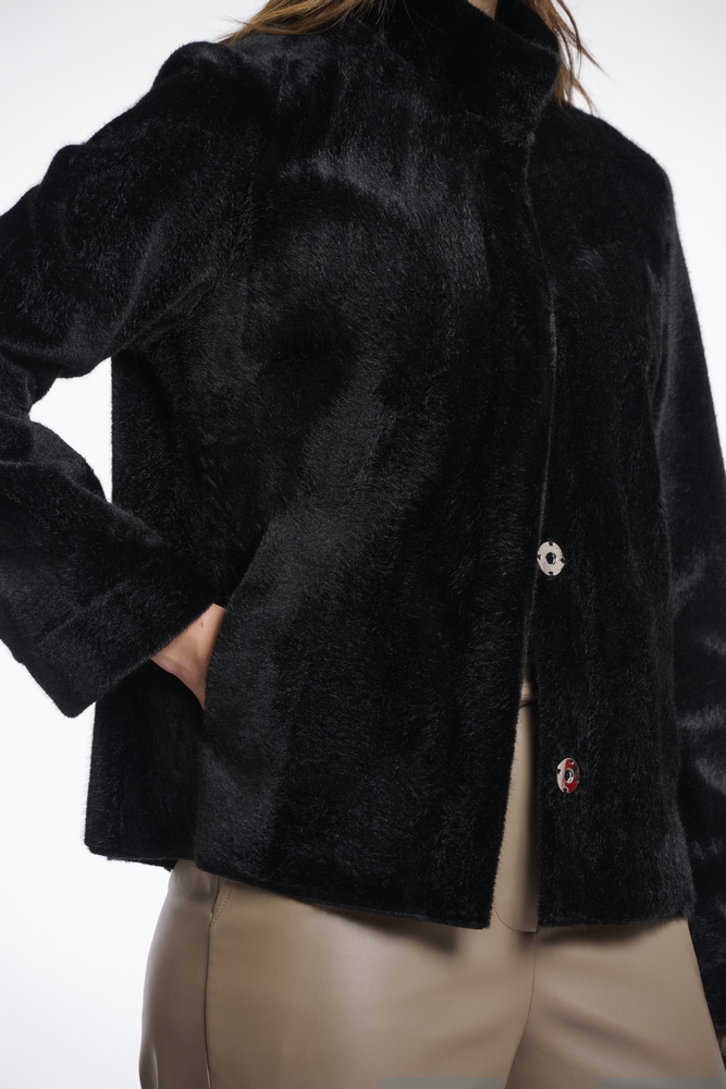 Madai black Fake Fur Jacke von RINO&PELLE 