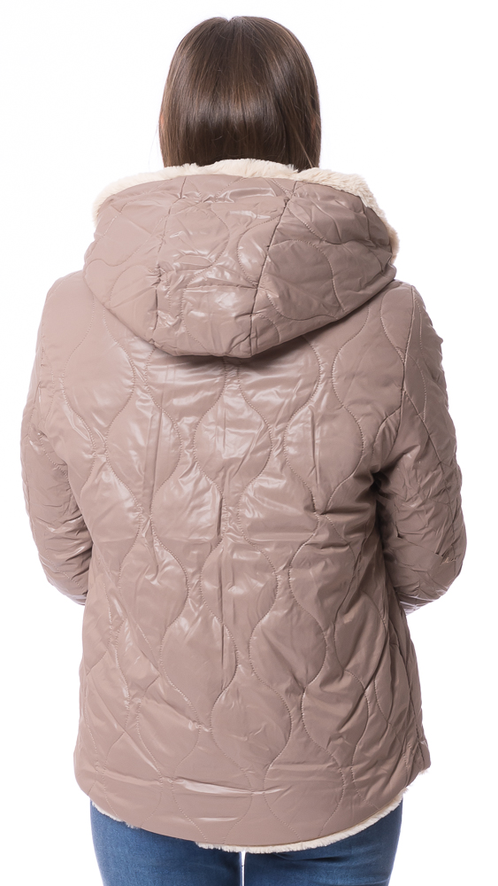 333 Wendejacke aus Webpelz NICKEL