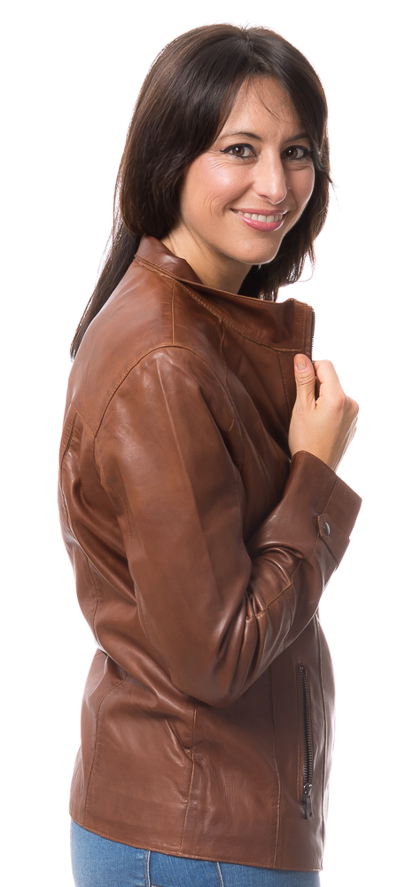 Sandy A whisky Damen Lederjacke von TRENDZONE