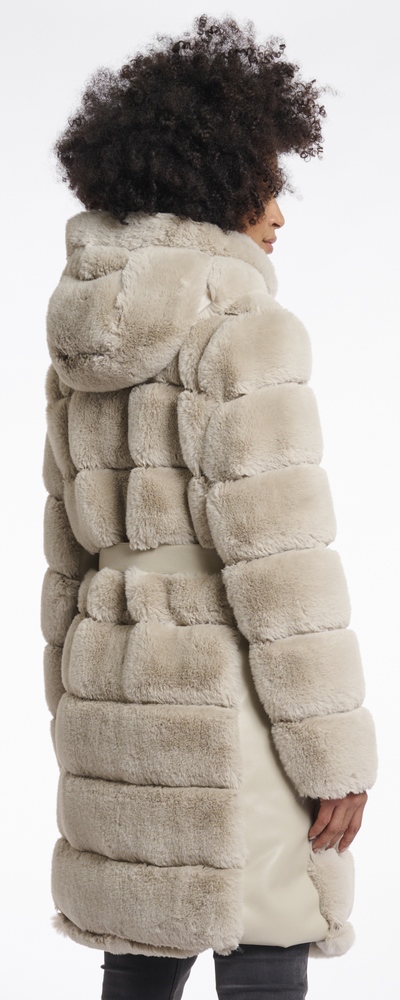 Bridget birch Fake Fur Mantel von RINO&PELLE