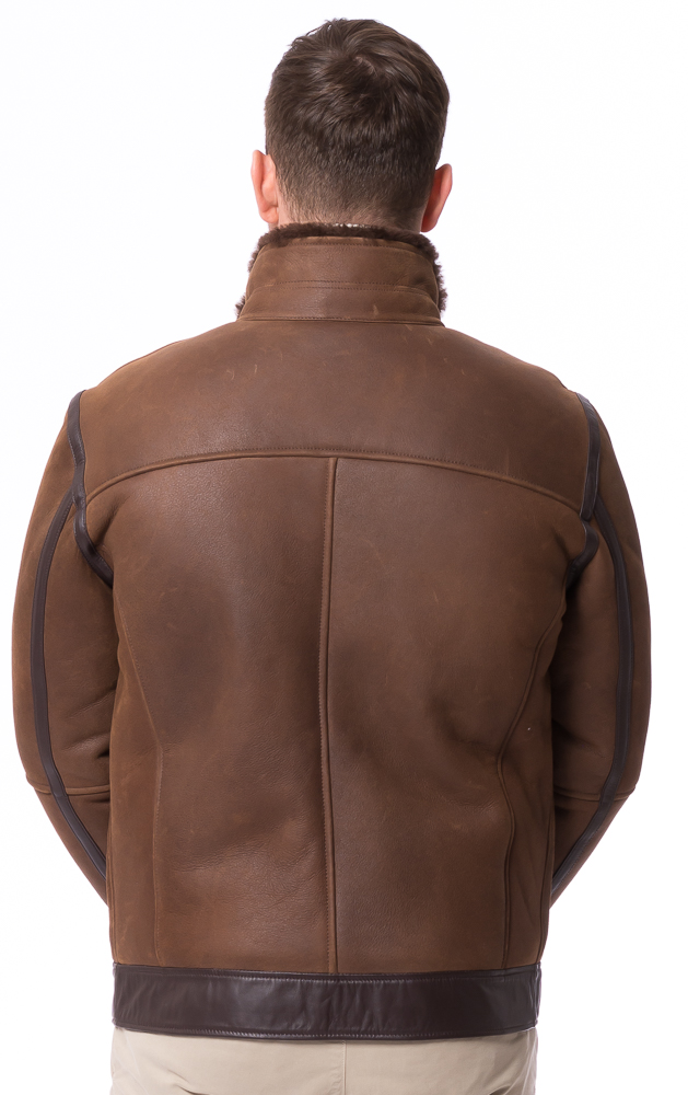 Cresta whisky Lammfell Jacke für Herren von TRENDZONE
