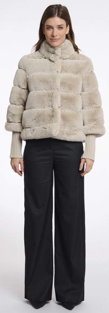 Feline birch Faux fur Kurz Jacke von RINO&PELLE 