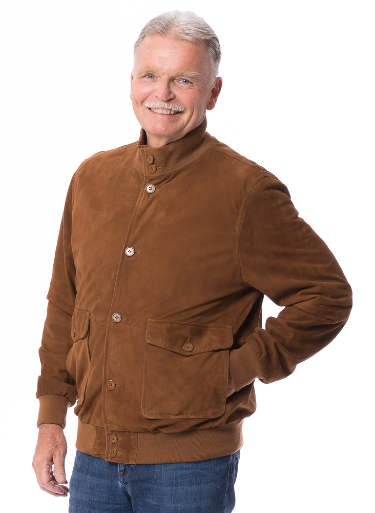 Matthäus cognac Leder Blouson für Herren von TRENDZONE Matthäus cognac Leder Blouson für Herren von TRENDZONE