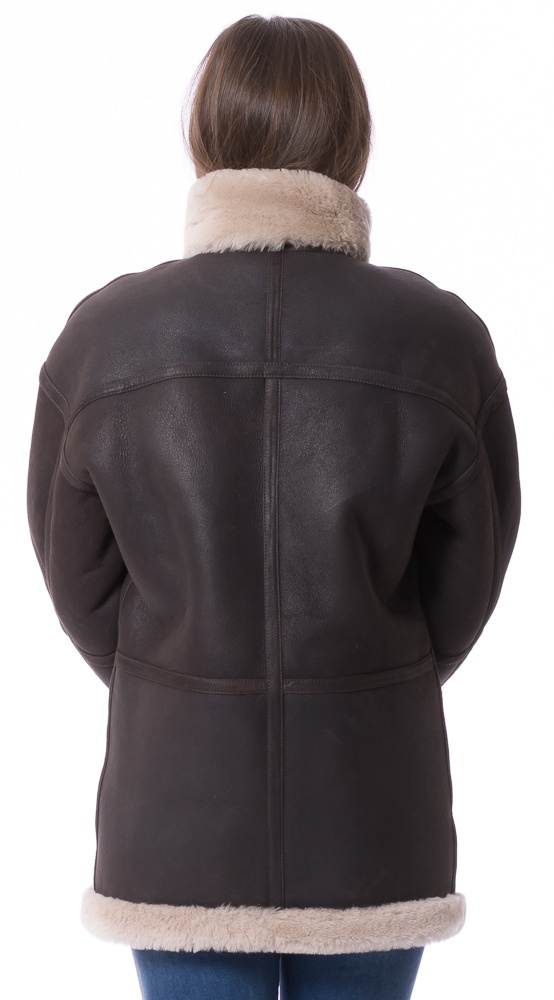 Cozy braun Lammfell Jacke für Damen von TRENDZONE Cozy braun Lammfell Jacke für Damen von TRENDZONE