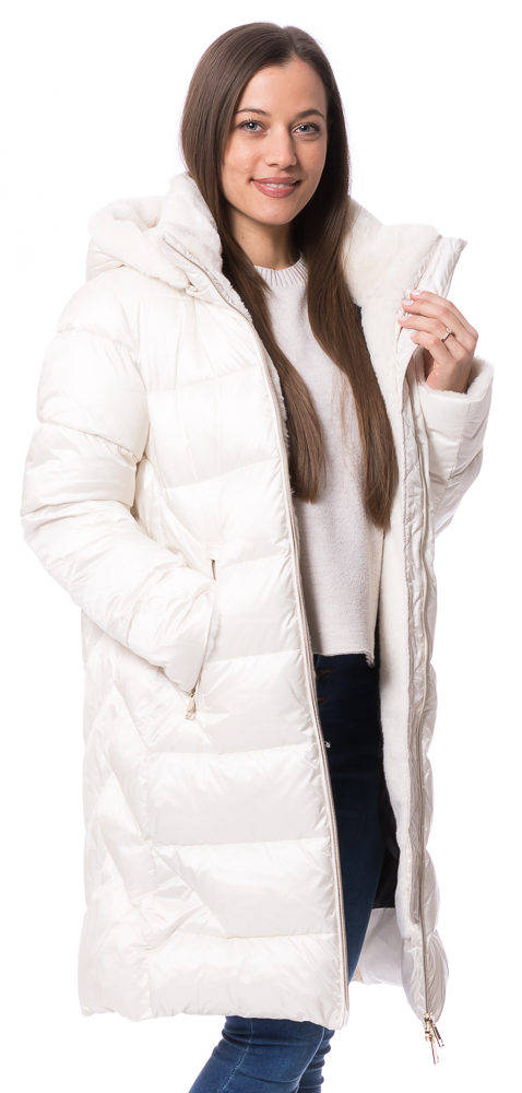 Miranda weiß Microfaser Jacke für Frauen von MILESTONE Miranda weiß Microfaser Jacke für Frauen von MILESTONE