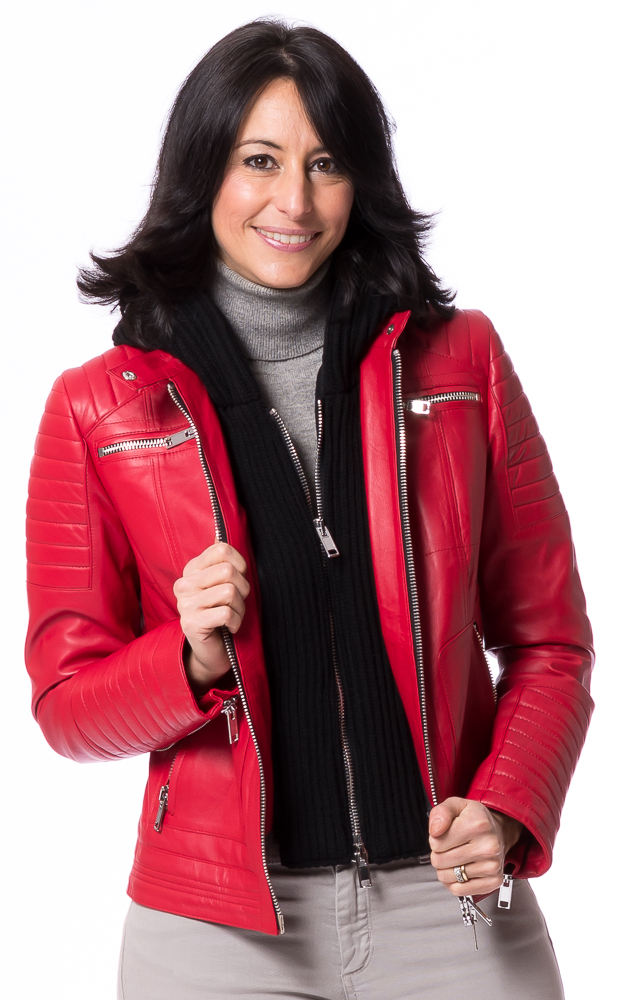 Neusiedl-19616 SR-1115 rote Nappa Lederjacke von TRENDZONE