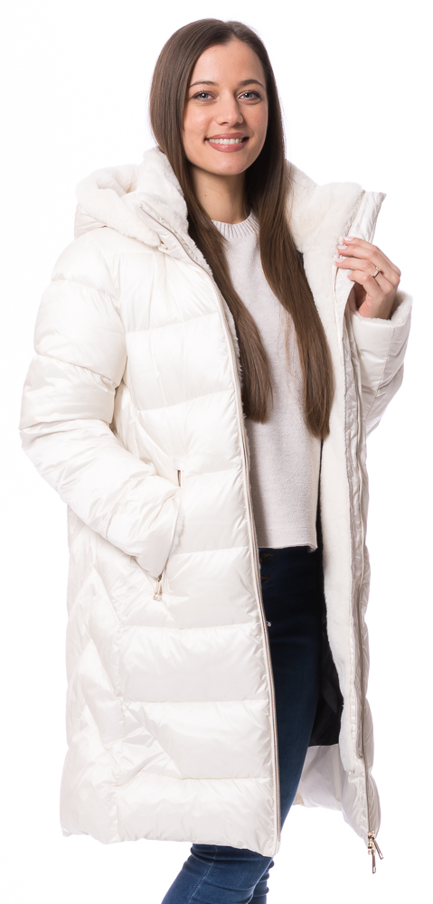 Miranda weiß Microfaser Jacke für Frauen von MILESTONE Miranda weiß Microfaser Jacke für Frauen von MILESTONE