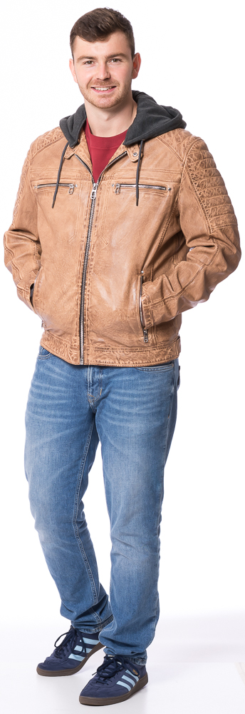 Chicago camel Lederjacke für Herren von MADDOX