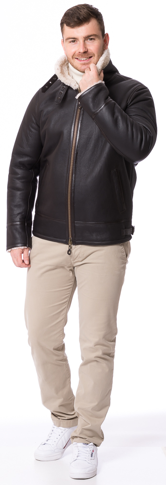 Bill jacket für Herren aus gewachsenen Lammfell von ROCKANDBLUE