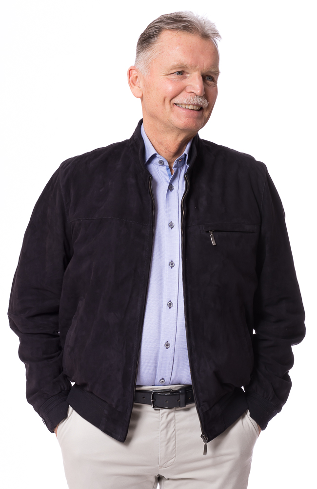 Jupp marine Herren Velourleder Blouson von MADDOX