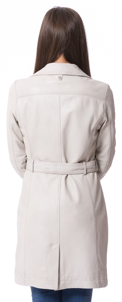 Leonne beige Kurz-Mantel aus Lammleder von MAURITIUS