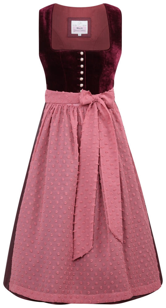 Wolfersdorf 70 bordeaux/malve  Dirndl von Marjo
