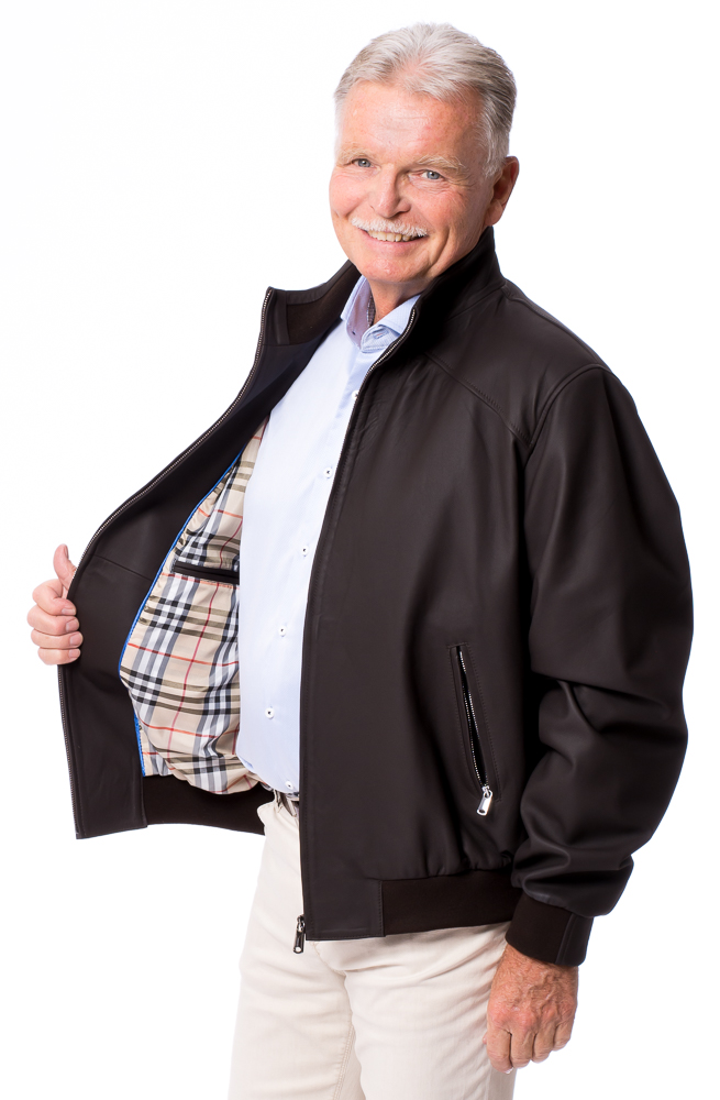 SR 3218 Blouson für Herren Lammnappa braun von TRENDZONE