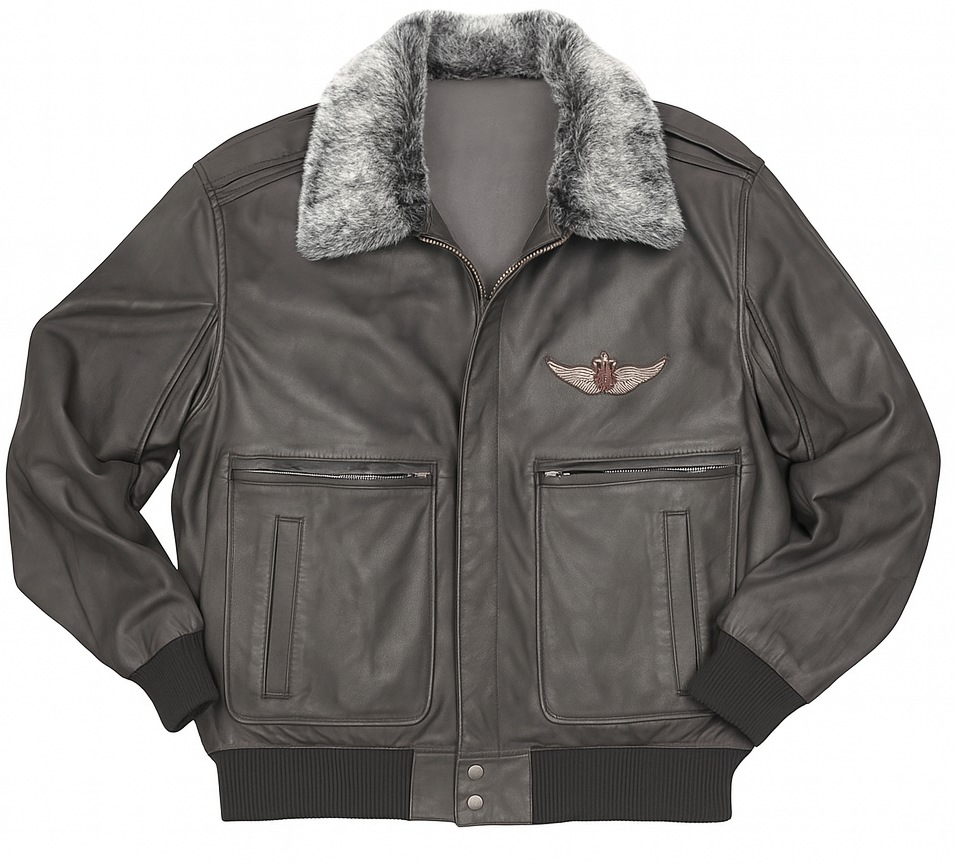 Laslo schwarzer Piloten Blouson von MADDOX