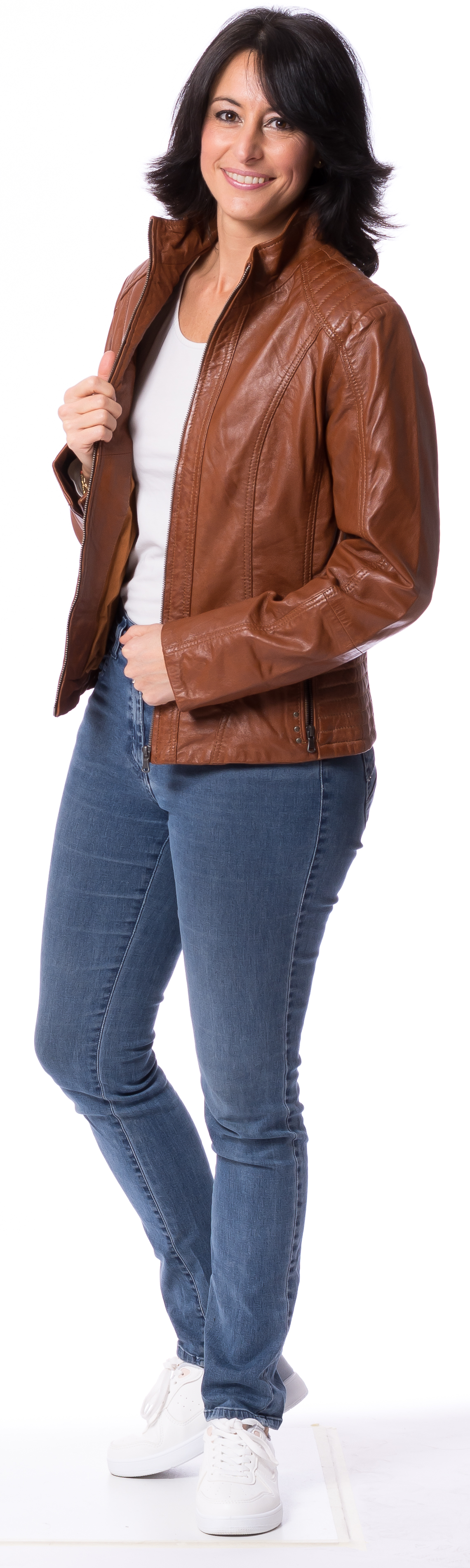 Neusiedl-19355amZbG9cDlVb4V Canbra whisky Damen Nappa Jacke von TRENDZONE